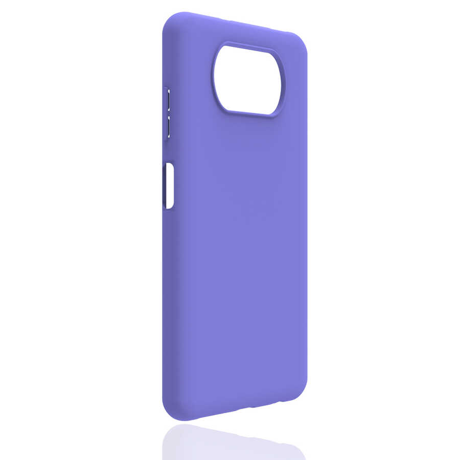 Xiaomi Poco X3 Kılıf NXXA Biye Silikon-Mor