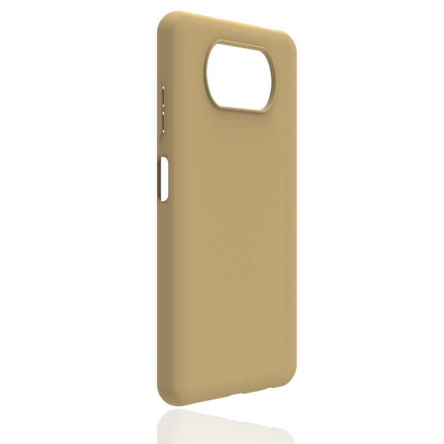 Xiaomi Poco X3 Kılıf NXXA Biye Silikon-Gold