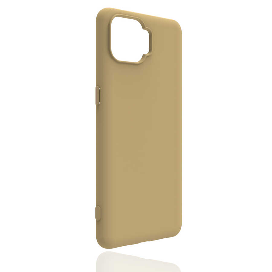 Oppo Reno 4 Lite Kılıf NXXA Biye Silikon-Gold