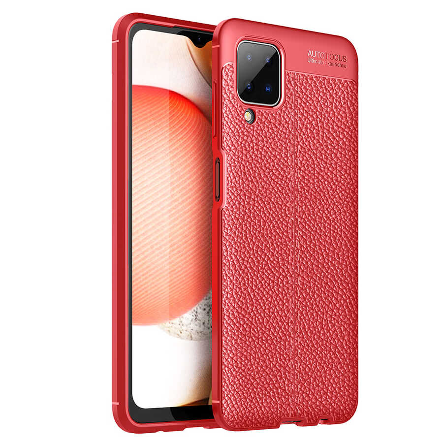 Galaxy M12 Kılıf NXXA Niss Silikon Kapak-Kırmızı