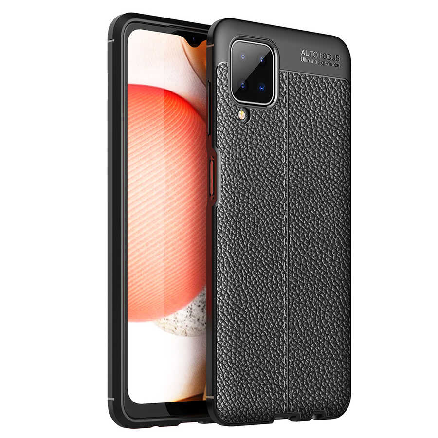 Galaxy M12 Kılıf NXXA Niss Silikon Kapak-Siyah