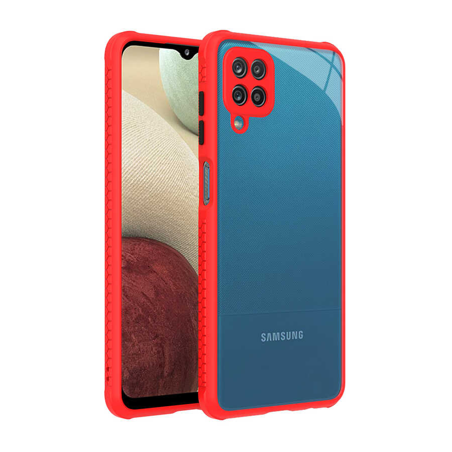 Galaxy M12 Kılıf NXXA Kaff Kapak-Kırmızı