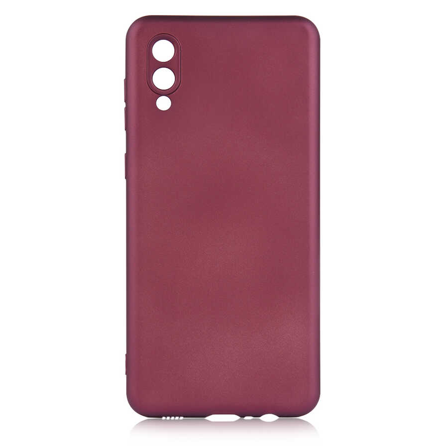 Galaxy A02 Kılıf NXXA Premier Silikon Kapak-Mürdüm