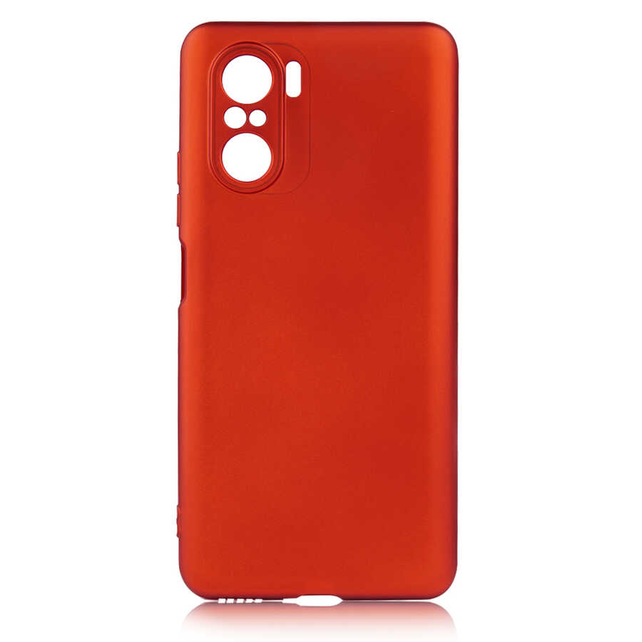 Xiaomi Redmi K40 Kılıf NXXA Premier Silikon Kapak-Kırmızı