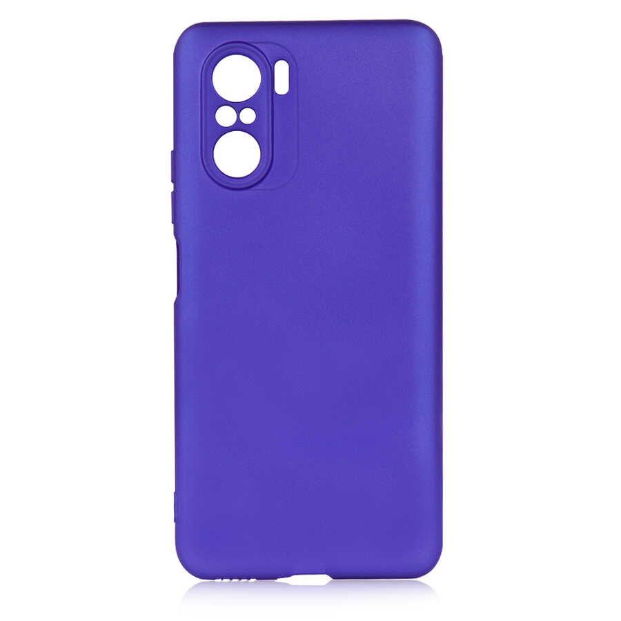 Xiaomi Poco F3 Kılıf NXXA Premier Silikon Kapak-Saks Mavi