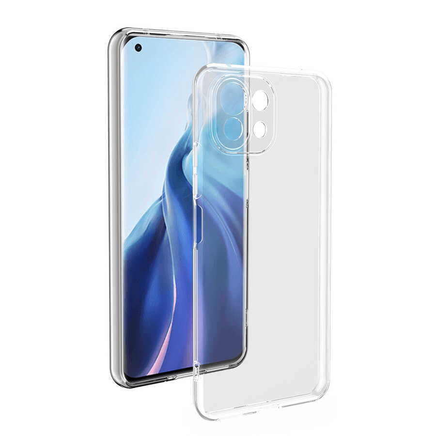 Xiaomi Mi 11 Lite Kılıf NXXA Süper Silikon Kapak-Renksiz