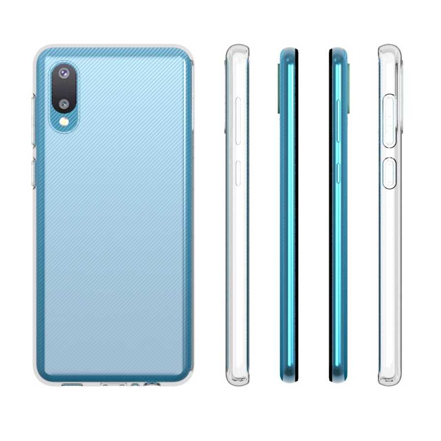 Galaxy A02 Kılıf NXXA Süper Silikon Kapak-Renksiz