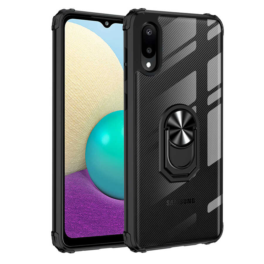 Galaxy A02 Kılıf NXXA Mola Kapak-Siyah