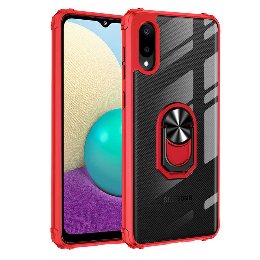 Galaxy A02 Kılıf NXXA Mola Kapak-Kırmızı
