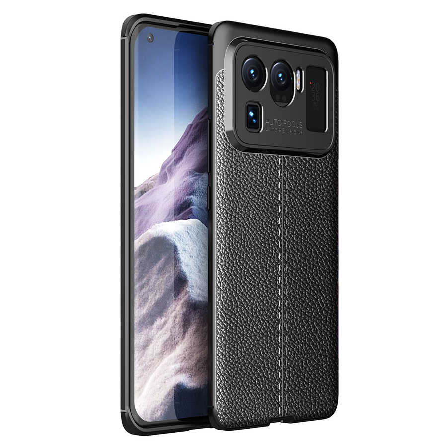 Xiaomi Mi 11 Ultra Kılıf NXXA Niss Silikon Kapak-Siyah