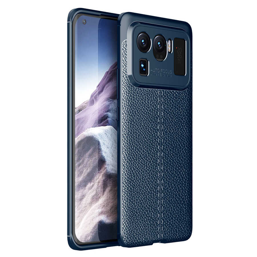 Xiaomi Mi 11 Ultra Kılıf NXXA Niss Silikon Kapak-Lacivert