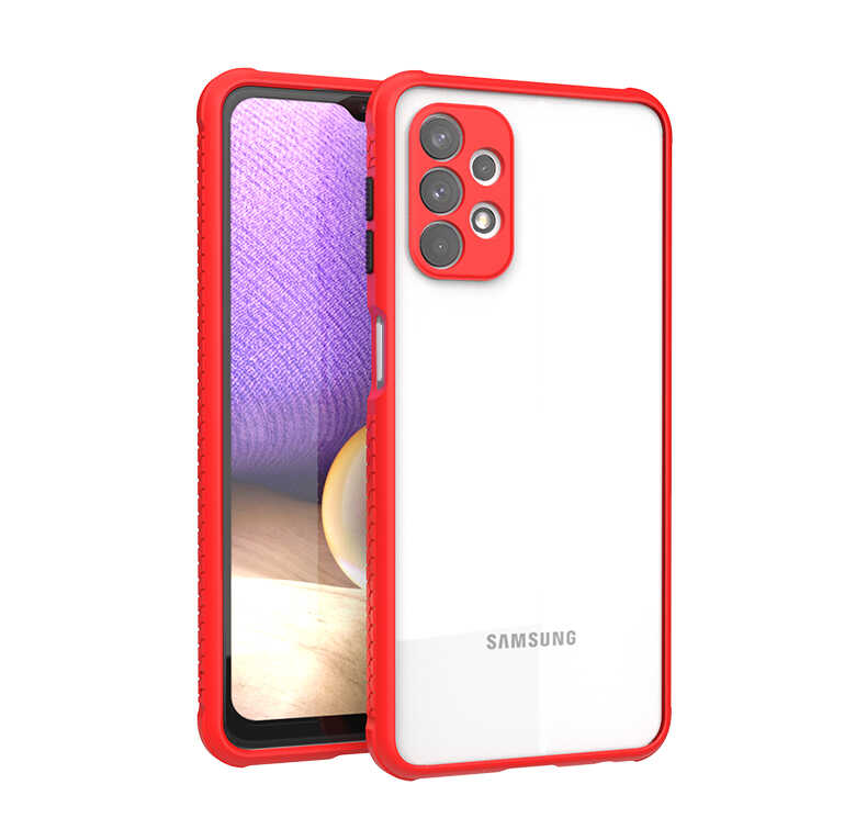Galaxy A32 4G Kılıf NXXA Kaff Kapak-Kırmızı