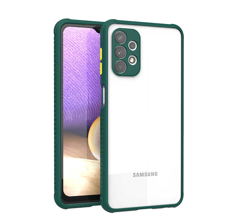 Galaxy A32 4G Kılıf NXXA Kaff Kapak-Koyu Yeşil