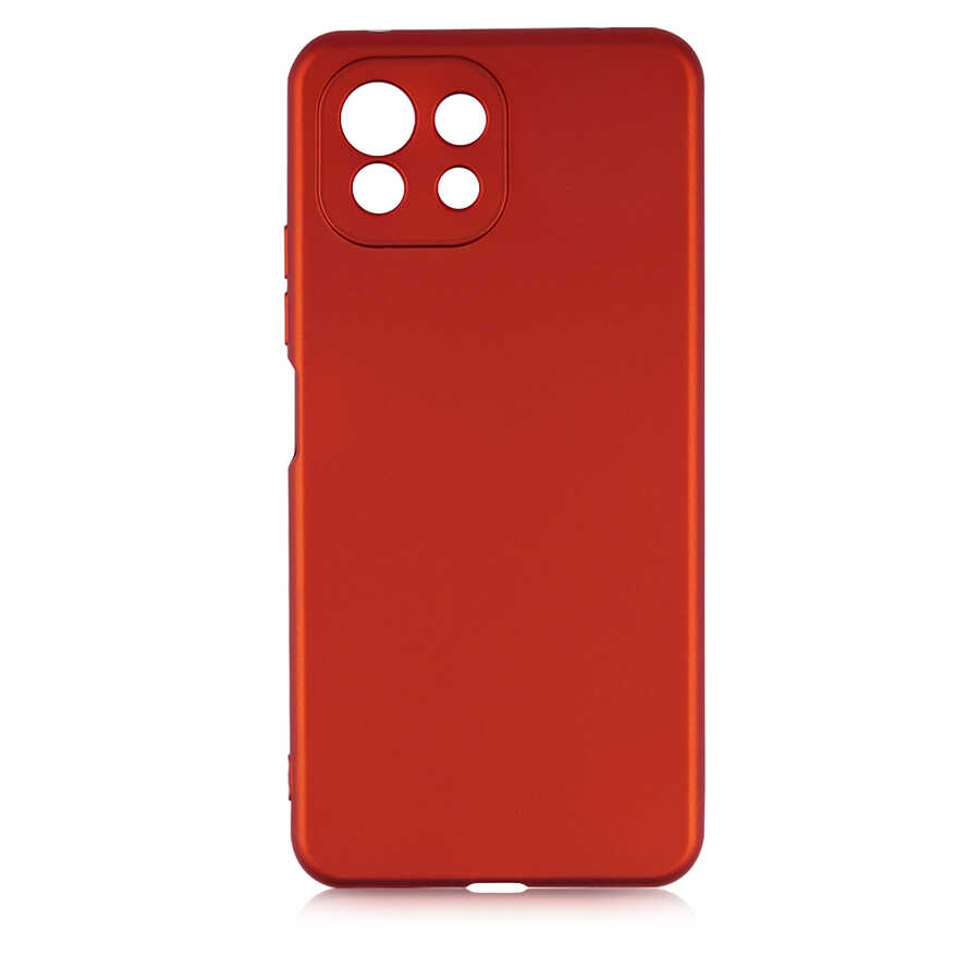 Xiaomi Mi 11 Lite Kılıf NXXA Premier Silikon Kapak-Kırmızı