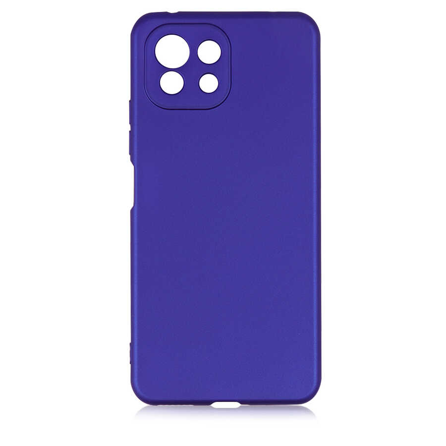 Xiaomi Mi 11 Lite Kılıf NXXA Premier Silikon Kapak-Saks Mavi
