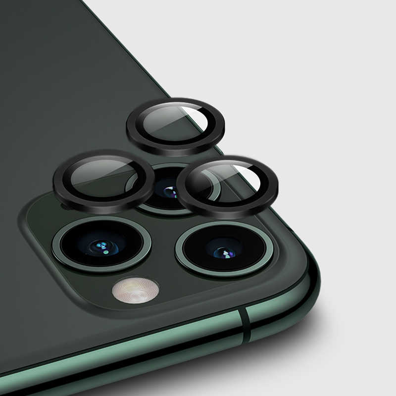 iPhone 12 Pro Uyumlu NXXA CL-01 Kamera Lens Koruyucu-Siyah