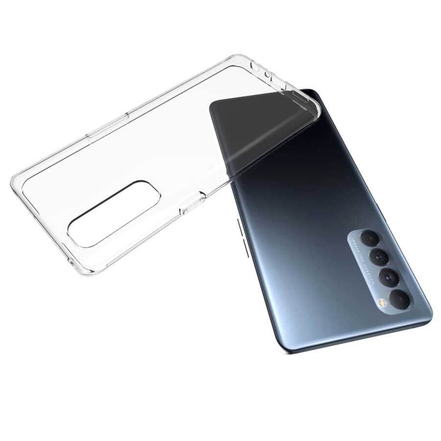 Oppo Reno 4 Pro Kılıf NXXA Süper Silikon Kapak-Renksiz