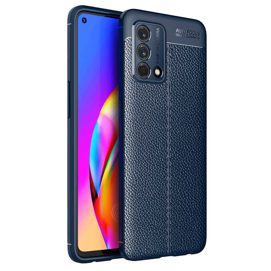 Oppo A74 4G Kılıf NXXA Niss Silikon Kapak-Lacivert