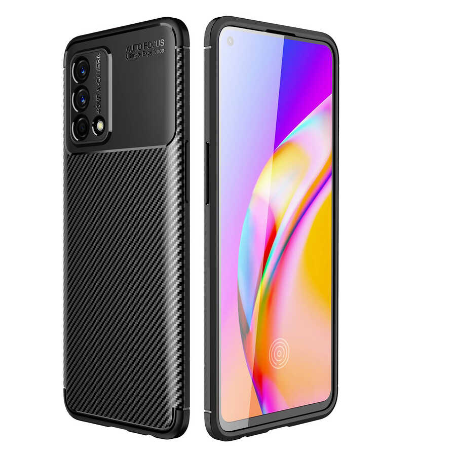 Oppo A74 4G Kılıf NXXA Negro Silikon Kapak-Siyah