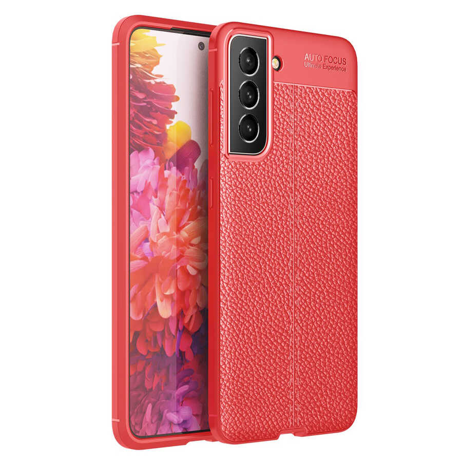 Galaxy S21 FE Kılıf NXXA Niss Silikon Kapak-Kırmızı