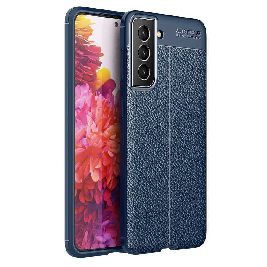 Galaxy S21 FE Kılıf NXXA Niss Silikon Kapak-Lacivert