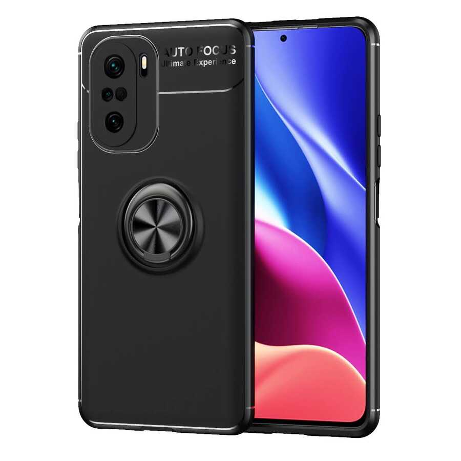 Xiaomi Mi 11İ Kılıf NXXA Ravel Silikon Kapak-Siyah