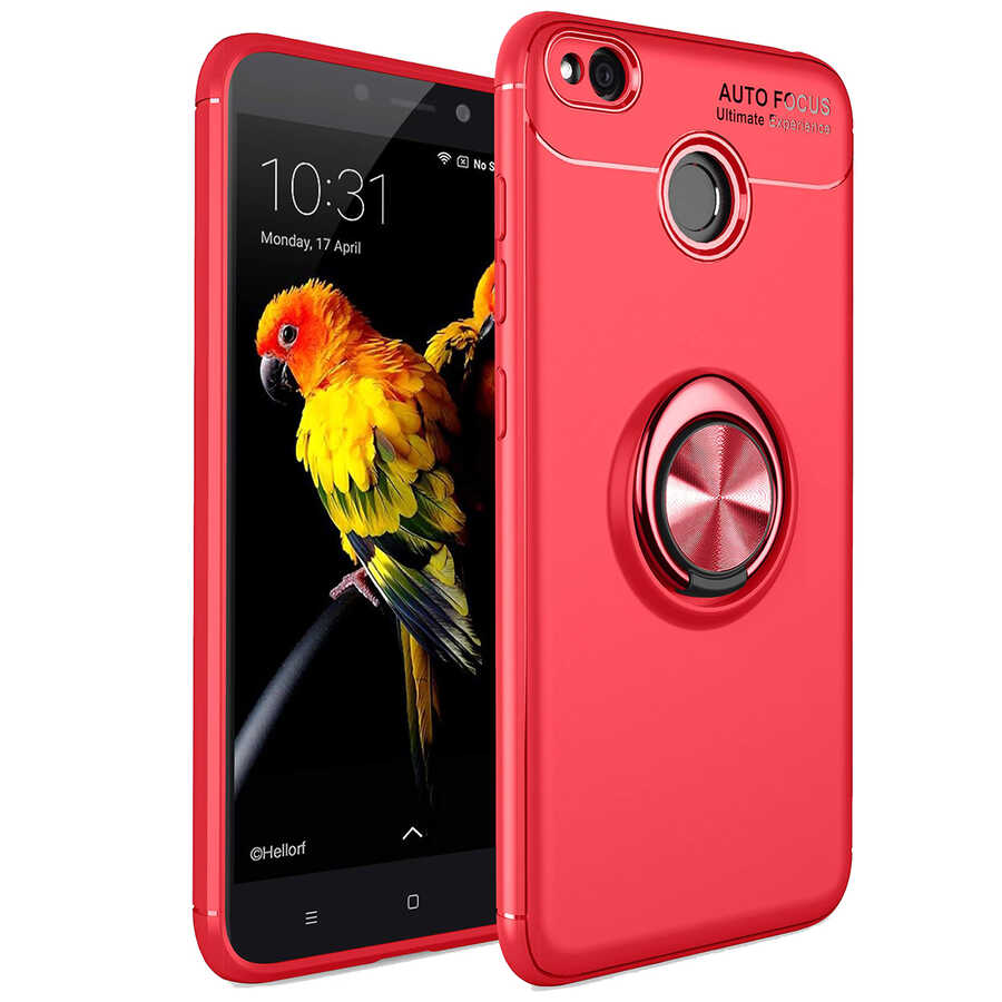 Xiaomi Redmi 4x Kılıf NXXA Ravel Silikon Kapak-Kırmızı
