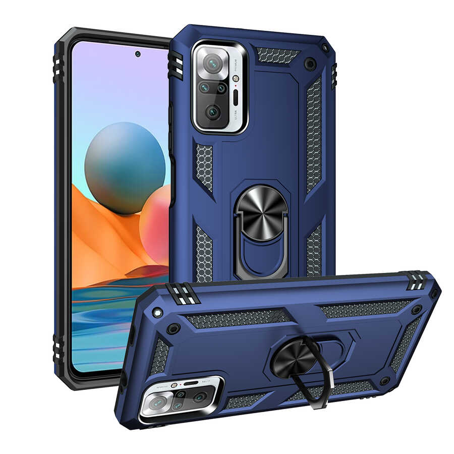 Xiaomi Redmi Note 10 Pro Kılıf NXXA Vega Kapak-Mavi