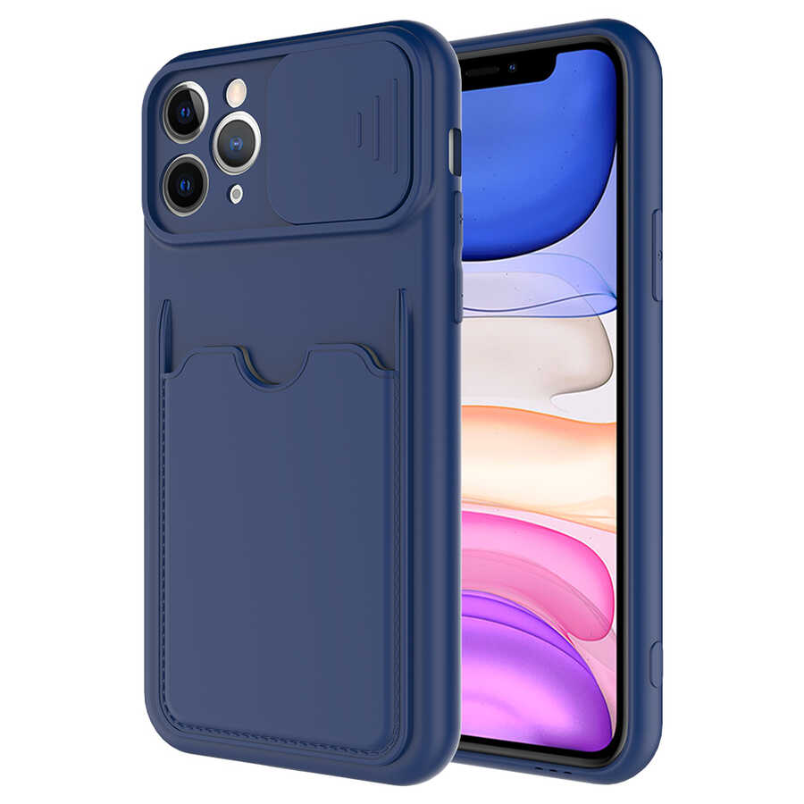 iPhone 11 Pro Uyumlu NXXA Kartix Kapak-Lacivert