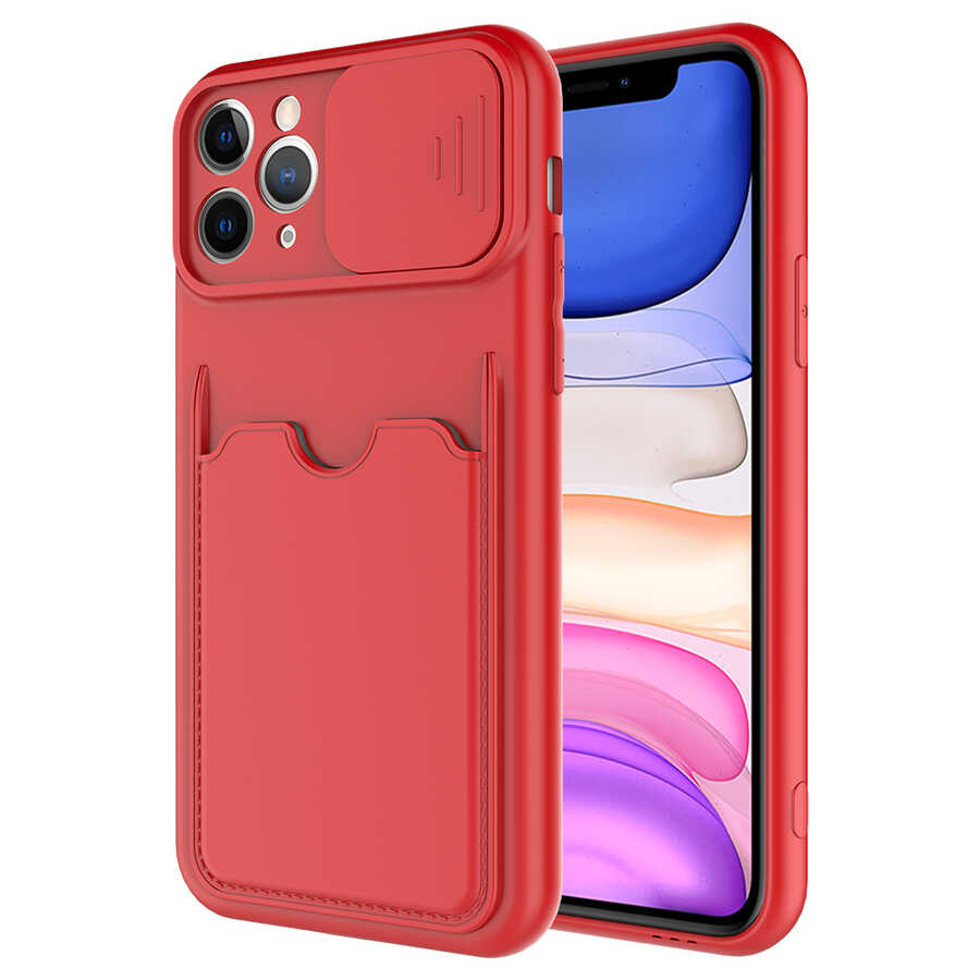 iPhone 11 Pro Uyumlu NXXA Kartix Kapak-Kırmızı