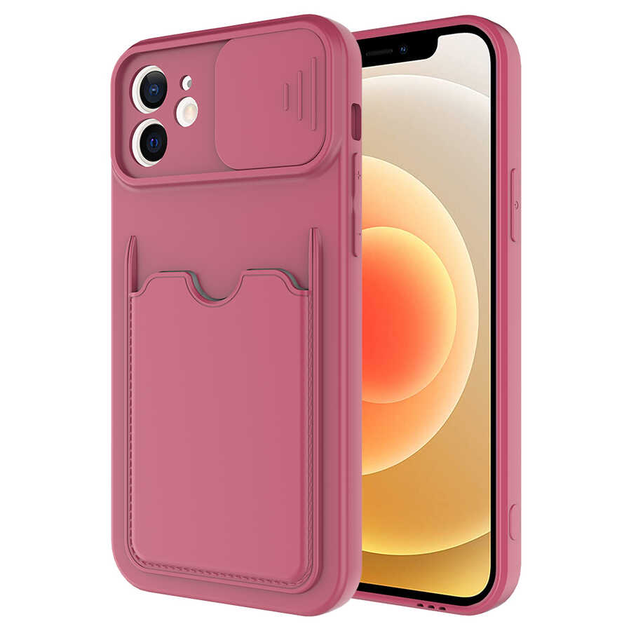 iPhone 12 Uyumlu NXXA Kartix Kapak-Koyu Mor