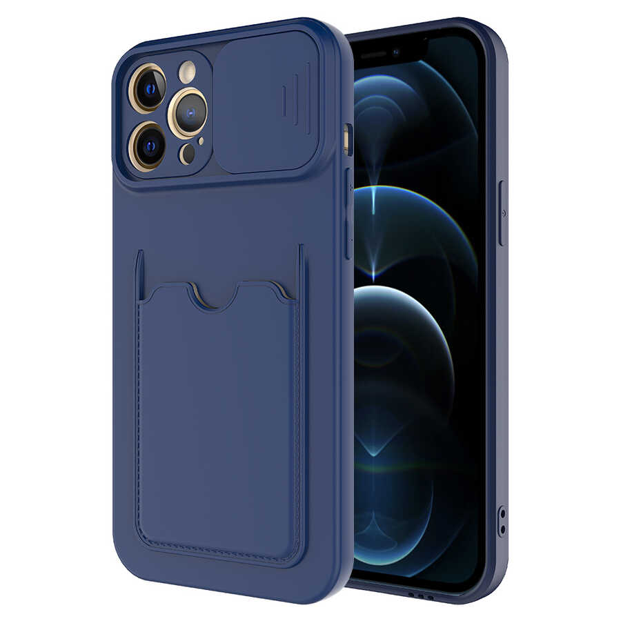 iPhone 12 Pro Kılıf NXXA Kartix Kapak-Lacivert