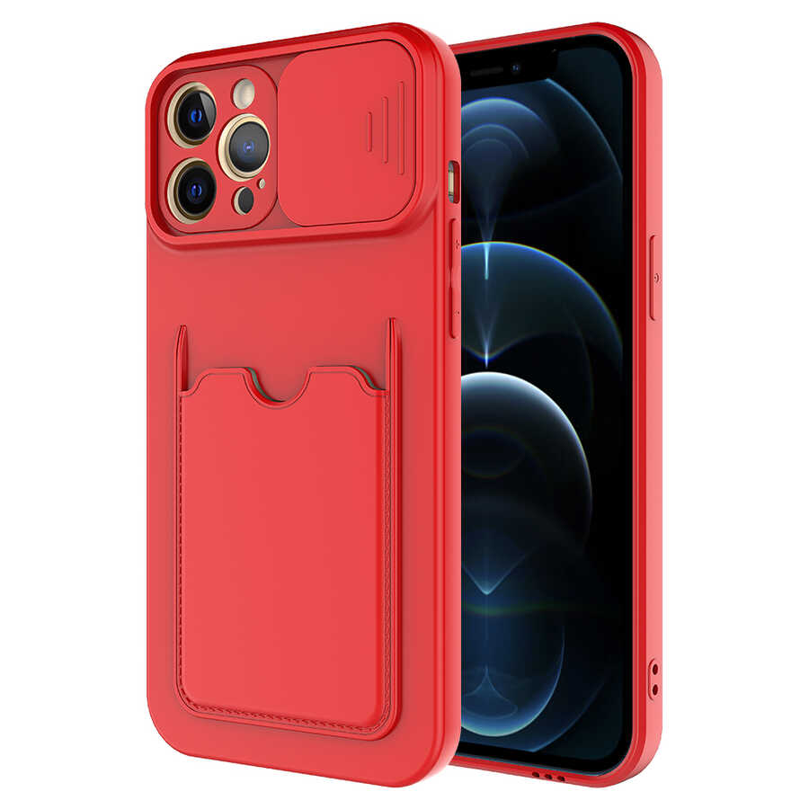 iPhone 12 Pro Kılıf ​NXXA Kartix Kapak-Kırmızı