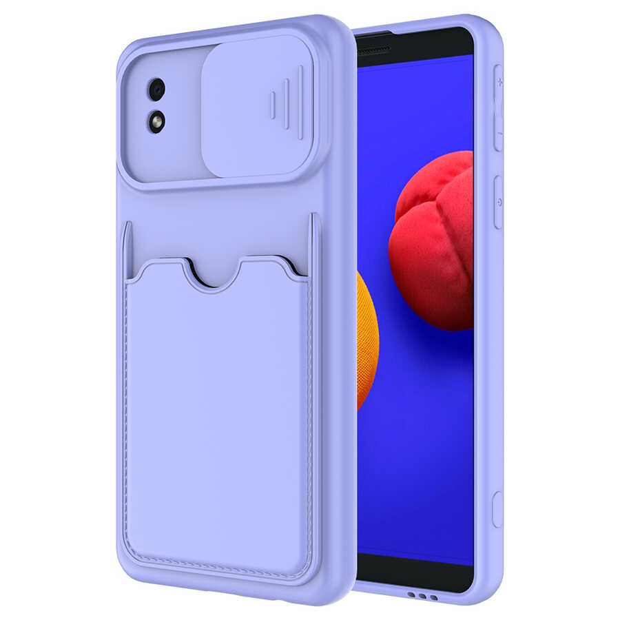 Galaxy A01 Core Kılıf NXXA Kartix Kapak-Lila