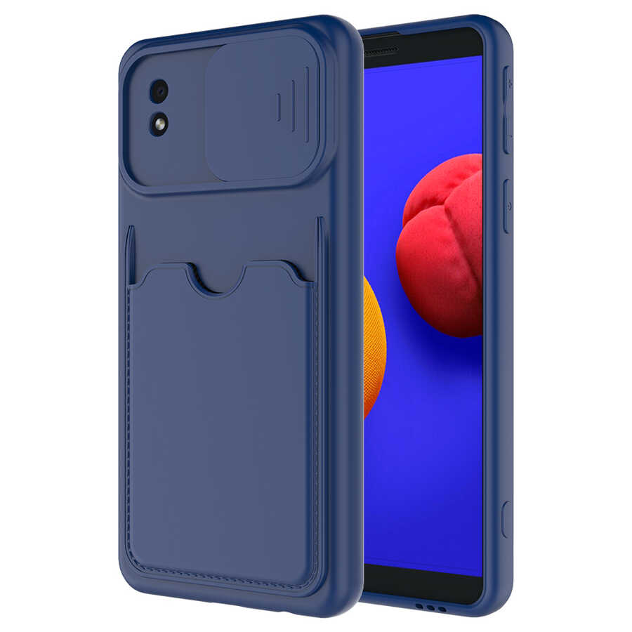 Galaxy A01 Core Kılıf NXXA Kartix Kapak-Lacivert