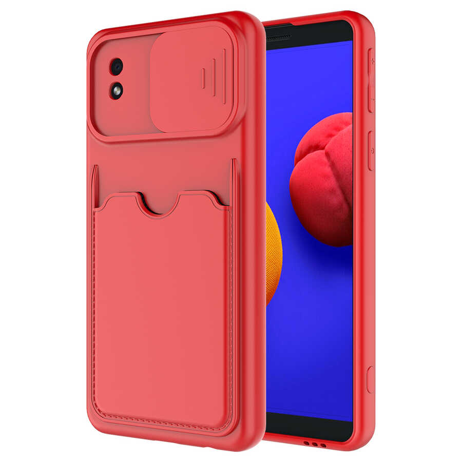 Galaxy A01 Core Kılıf NXXA Kartix Kapak-Kırmızı