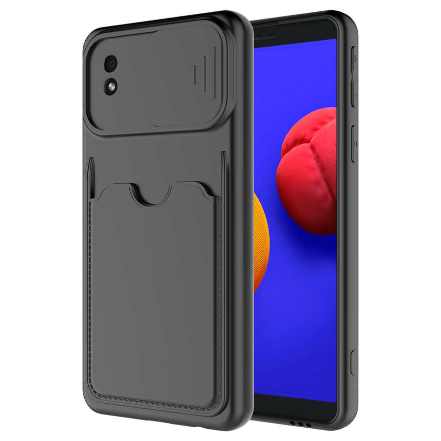 Galaxy A01 Core Kılıf NXXA Kartix Kapak-Siyah