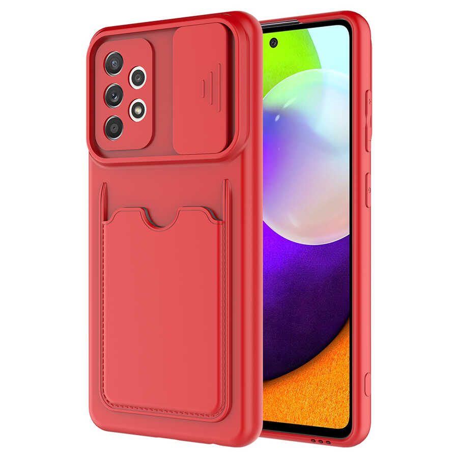 Galaxy A52 Kılıf NXXA Kartix Kapak-Kırmızı