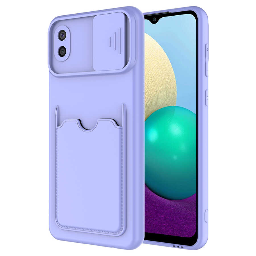 Galaxy A02 Kılıf NXXA Kartix Kapak-Lila