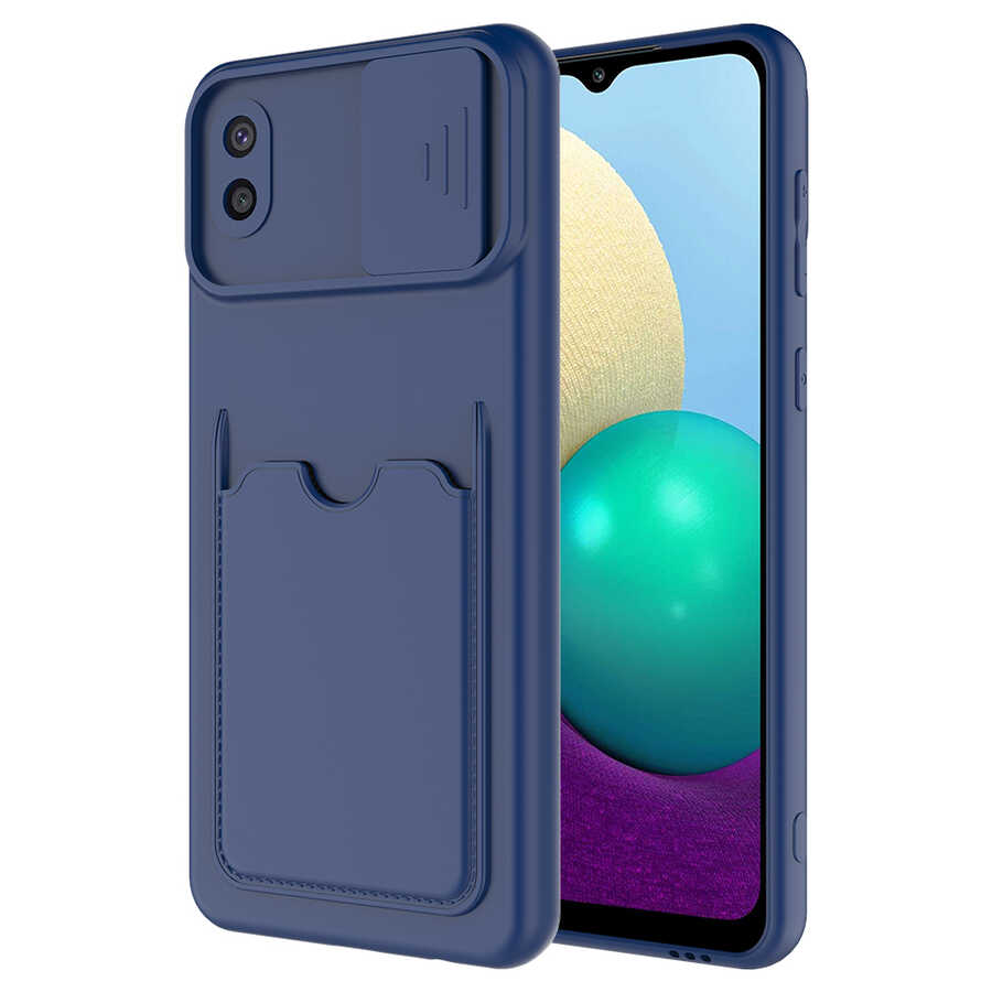 Galaxy A02 Kılıf NXXA Kartix Kapak-Lacivert