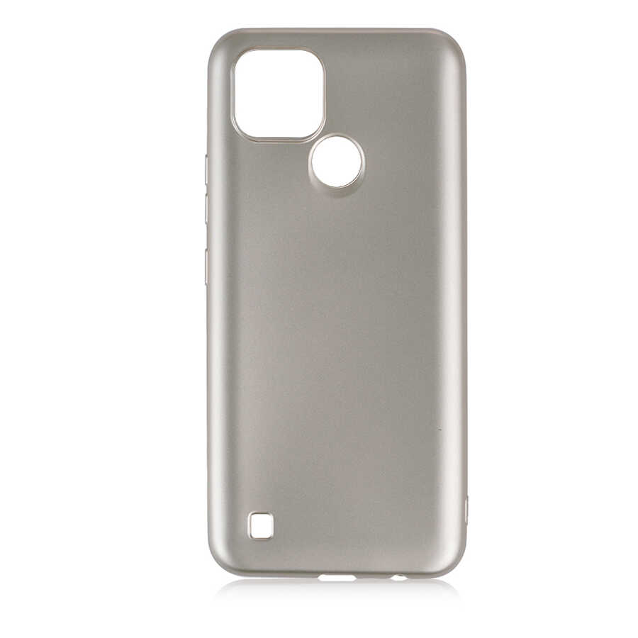 Realme C21 Kılıf NXXA Premier Silikon Kapak-Gold
