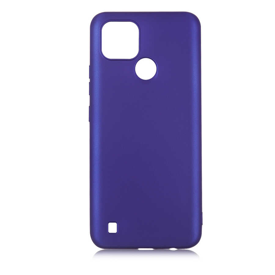 Realme C21 Kılıf NXXA Premier Silikon Kapak-Saks Mavi