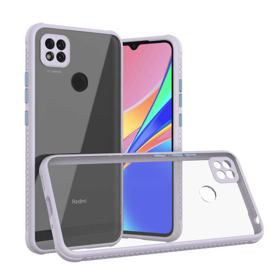 Xiaomi Redmi 9C Kılıf NXXA Kaff Kapak-Mor