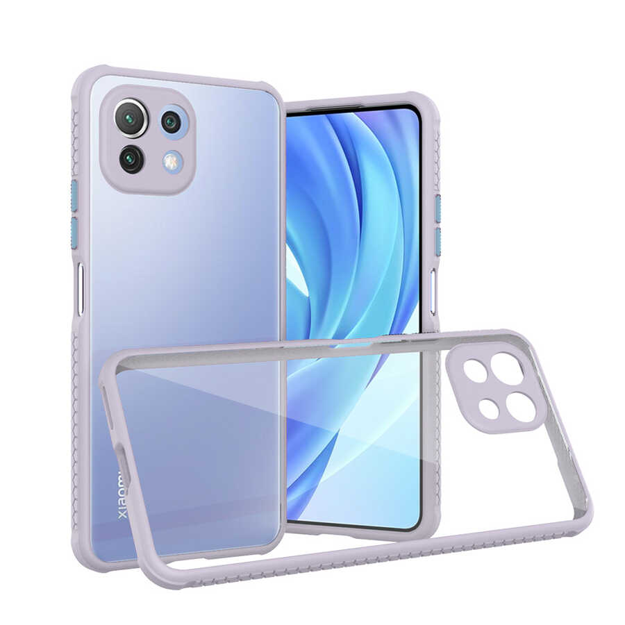 Xiaomi Mi 11 Lite Kılıf NXXA Kaff Kapak-Mor