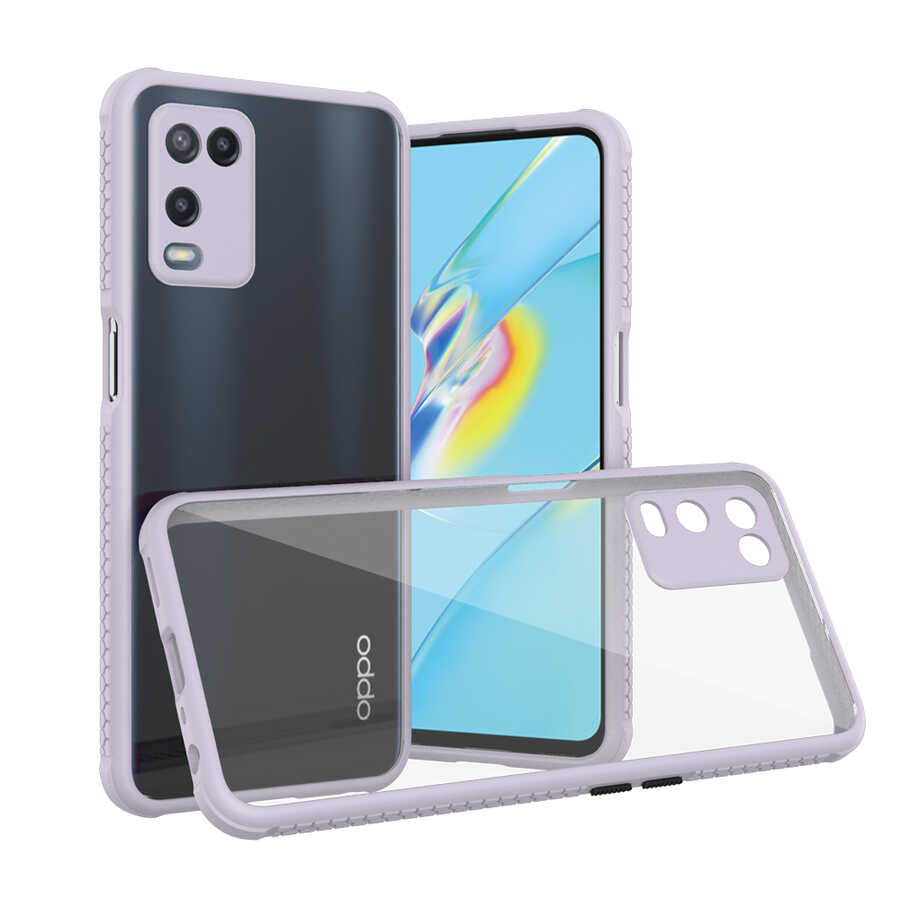 Oppo A54 4G Kılıf NXXA Kaff Kapak-Mor