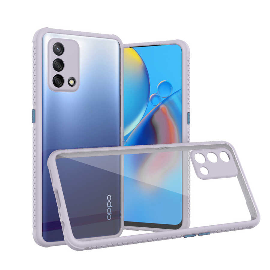 Oppo A74 4G Kılıf NXXA Kaff Kapak-Mor