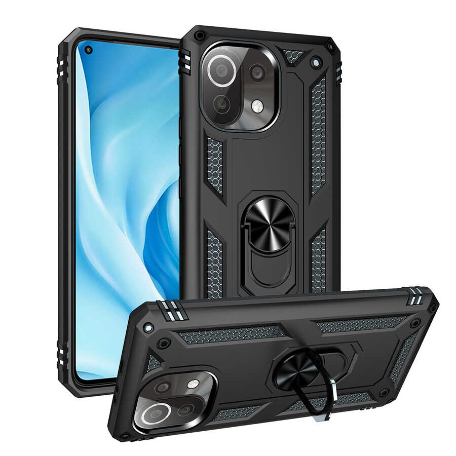 Xiaomi Mi 11 Lite Kılıf NXXA Vega Kapak-Siyah