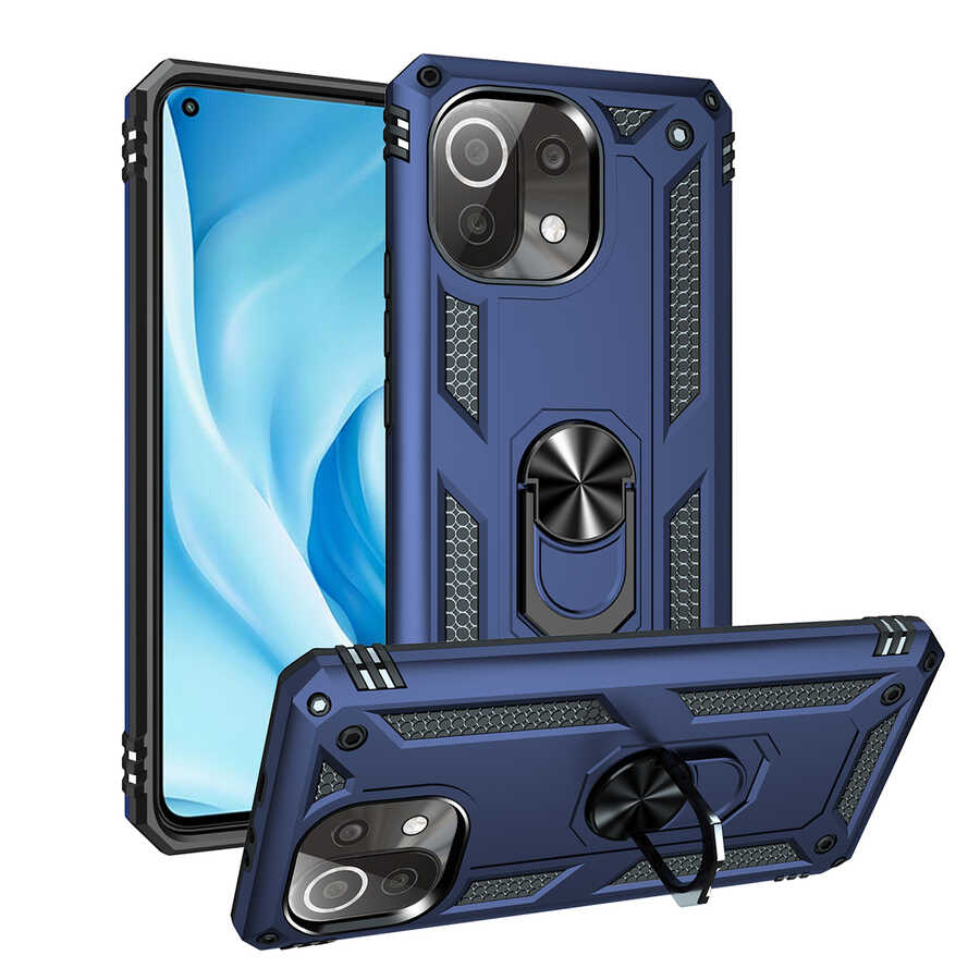 Xiaomi Mi 11 Lite Kılıf NXXA Vega Kapak-Mavi