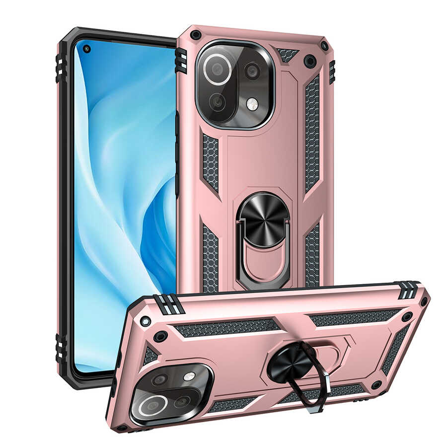 Xiaomi Mi 11 Lite Kılıf NXXA Vega Kapak-Rose Gold