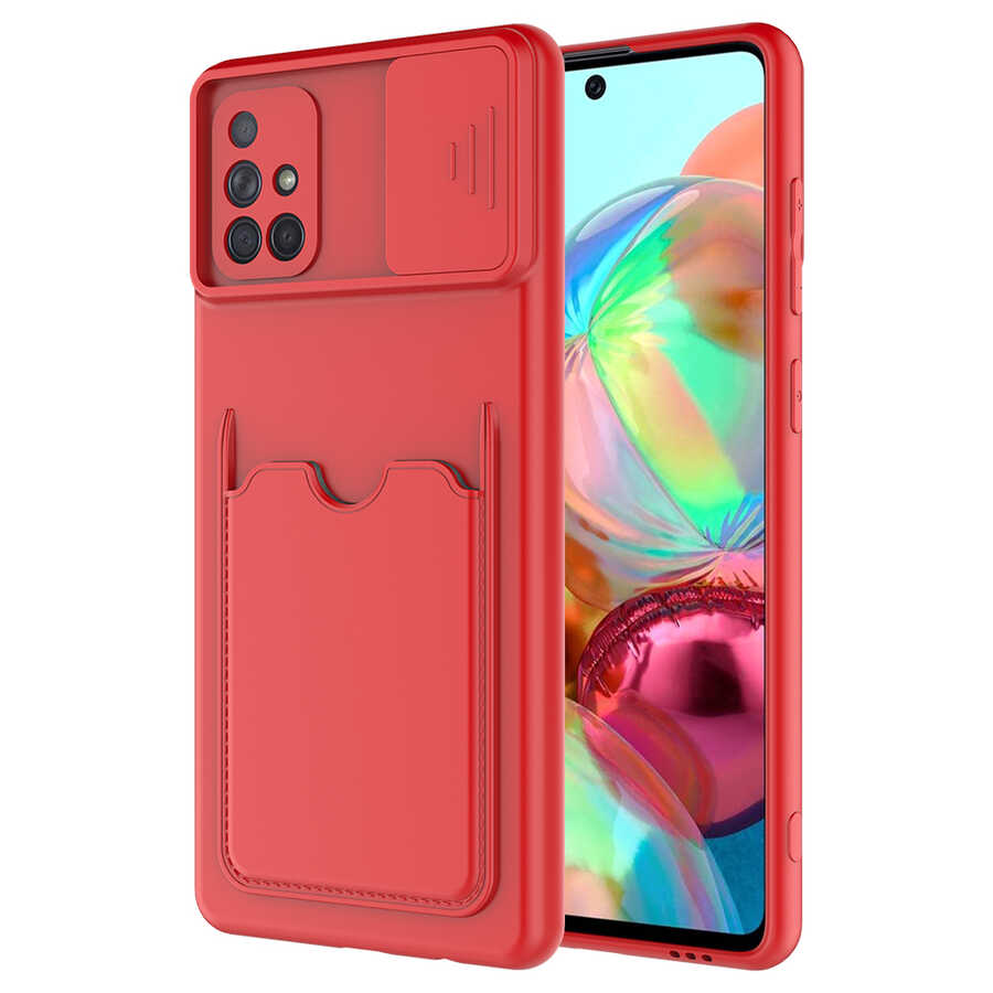 Galaxy A71 Kılıf ​NXXA Kartix Kapak-Kırmızı